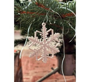 Adornos Árbol Navidad - Copos de Nieve (pack 10 un)