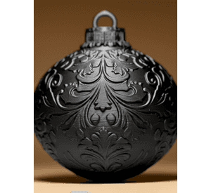 Esfera Decorativa - Relieve Clásico Navidad