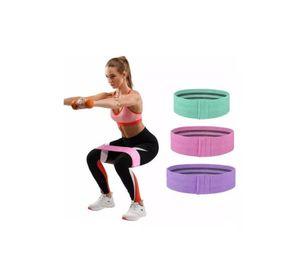 Bandas Elásticas para Ejercicio - Pro, 3 Pcs de Tela con Bolso, Yoga Gianpa