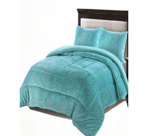 COBERTOR SHERPA KING 250X270CM CELESTE B19