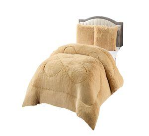 COBERTORES DE PELUDOS CON CHIPORRO PLAZA Y MEDIA 180X200CM BEIGE