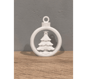 Bola de Navidad con Árbol de Navidad