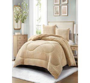 COBERTOR DE PELUDOS LECHE CON TEXTURA  PLAZA Y MEDIA COLOR CAFE