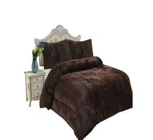 COBERTORES DE PELUDOS CON CHIPORRO 2 PLAZAS 230X250CM MARRON