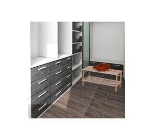 Zapatero Organizador Madera 2 Niveles 29.5x63x26 CM Café