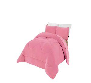 PLUMON INVIERNO SOFT 2 PLAZA 230CM X 250CM COLOR ROSADO