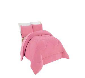 PLUMON INVIERNO SOFT 2 PLAZA 230CM X 250CM COLOR ROSADO