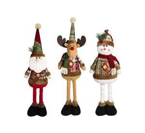 Set 3 Adornos Navideños Muñecos Extensibles