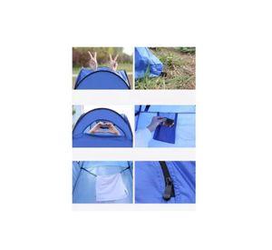 Carpa caseta de baño y vestidor portátil para camping, 1 persona, color verde