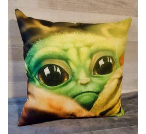 Cojín Felpa 45x45 cm De Bebe Yoda Tierno Extra Suave