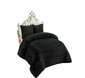 COBERTOR PELUDOS PREMIUM 2 PLAZAS 230CM X 250CM COLOR NEGRO
