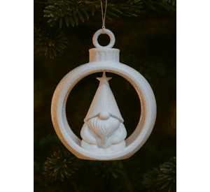 Bola de Navidad con Gnomo Navideño