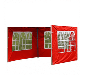 Lateral o Cierre multiuso 3x3 diseño ventana en rojo