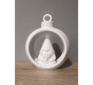 Bola de Navidad con Gnomo Navideño