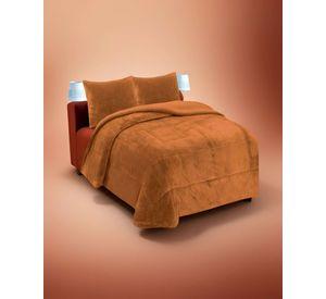 COBERTOR CON CHIPORRO KING 250X270CM MOSTAZA B12