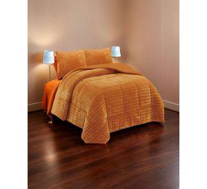 COBERTOR SHERPA 2 PLAZAS 230X250CM MOSTAZA B4