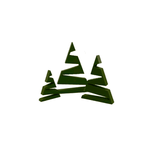 Adorno navidad - Árboles modernos (pack 3 un)