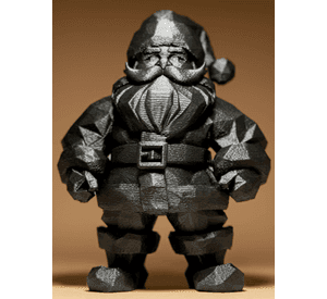 Figura Papa Noel Geométrico - Navidad