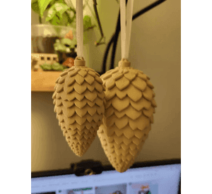 Adornos - Piñas para árbol navidad (PACK 2 UN)