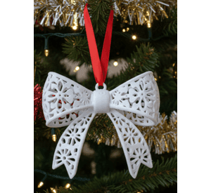 Adorno de lazo de Navidad