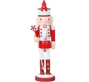 Soldado Cascanueces Navideño Madera Adorno Arbol De Navidad 38cm