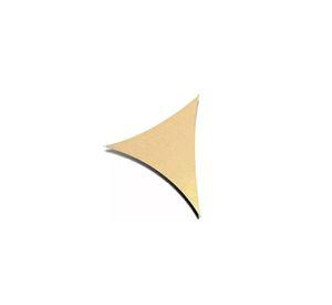Toldo lona vela sombra triangular 3x3x3 m anti UV beige