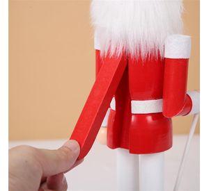 Soldado Cascanueces Navideño Madera Adorno Arbol De Navidad 38cm
