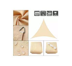 Toldo lona vela sombra triangular 3x3x3 m anti UV beige