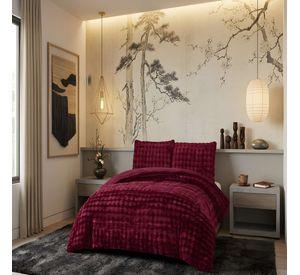 COBERTOR ALTO CONFORT 2 PLAZA 230CM X 250CM COLOR BURDEO