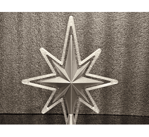 Adorno navidad - Estrella para punta árbol