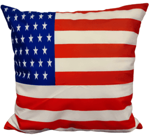 Cojín Felpa 45x45 cm De Bandera De Estados Unidos Extra Suave EEUU