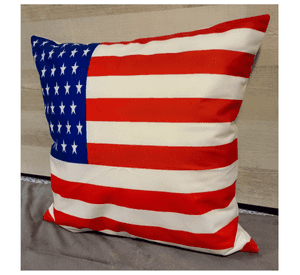 Cojín Felpa 45x45 cm De Bandera De Estados Unidos Extra Suave EEUU