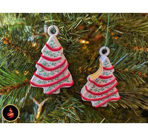 Adorno navidad - árbol de pastel (pack 2 UN)