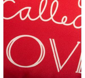 Cojin Mas Funda Decorativa Palabras De Amor II Rojo 45x45 Cm