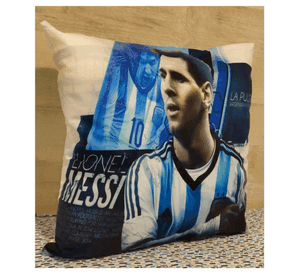 Cojín Felpa 45x45 De Lionel Messi Extra Suave Barcelona FC