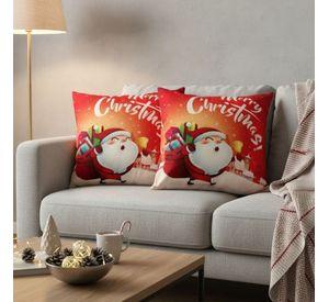 Set De 2 Cojines 45x45cm Navidad - Viejo Pascuero