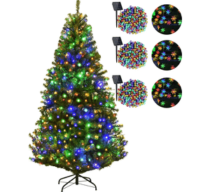 Arbol De Navidad 1.80mts + 6 Luces Solares Modelos Variados