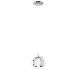 Lámpara Colgante Rocamar Plata E27 1X40W Cod. 94592