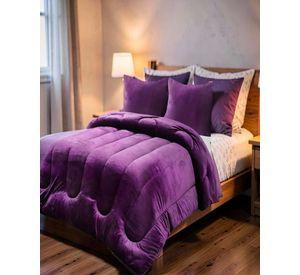 PLUMON CHIPORRO DE INVIERNO PREMIUM PLAZA Y MEDIA COLOR MORADO