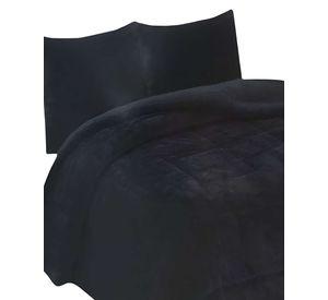 COBERTOR CON CHIPORRO PLAZA Y MEDIA 180X200CM NEGRO B19