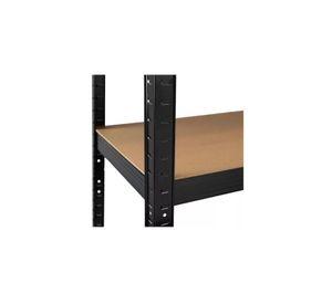 Estante Metálico Negro 180x90x40cm Soporta 400kg