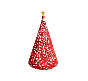 Adorno de Navidad - Árbol de mesa en color rojo
