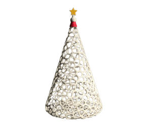 Adorno de Navidad - Árbol de mesa en color rojo