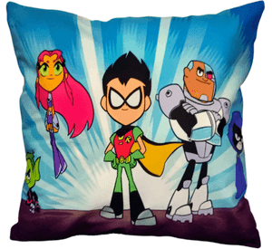 Cojín Felpa 45x45 cm De Jovenes Titanes Robin Extra Suave