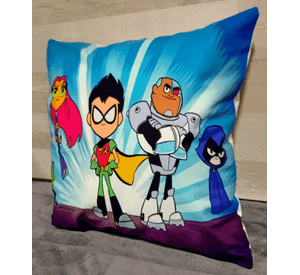 Cojín Felpa 45x45 cm De Jovenes Titanes Robin Extra Suave