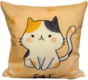 Cojín Felpa 45x45 cm Gato Gatito Cat 45x45 cm