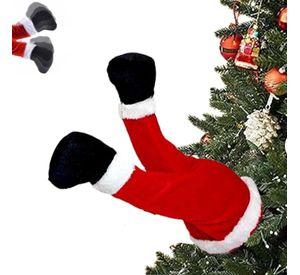 Adorno Para Árbol De Navidad Patas Oscilantes De Santa
