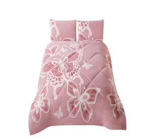 COBERTOR CON CHIPORRO DE JACQUERD CUTTING KING 250X270CM ROSA B8