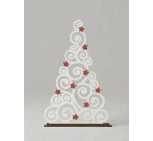 Figura navideña de árbol de navidad moderno