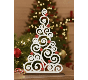Figura navideña de árbol de navidad moderno